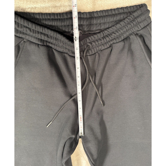 Fabletics Black Fleece Split Neck Sweatshirt XL and Matching Sweatpants L Set - Picture 9 of 10